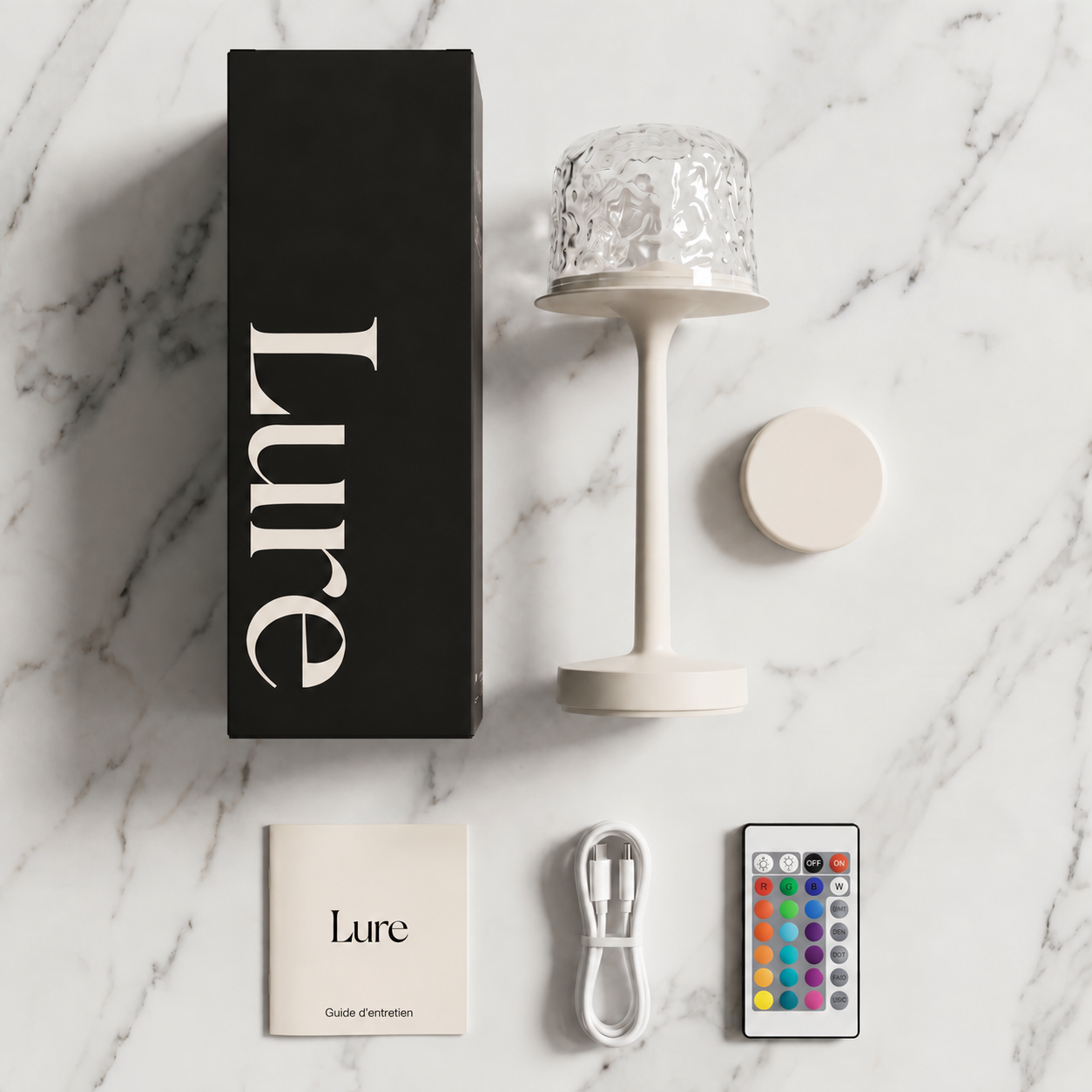 Contenu du coffret Lure Glow